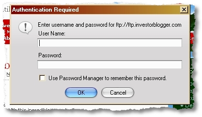 ftp password