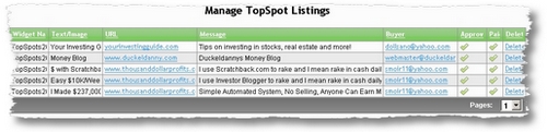 manage listings